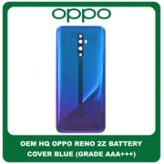 OEM HQ Oppo Reno 2Z , Reno2Z (PCKM70, PCKT00, PCKM00, CPH1945, CPH1951, PCKM80) Rear Back Battery Cover Πίσω Κάλυμμα Καπάκι Μπαταρίας Blue Μπλε (Grade AAA+++)