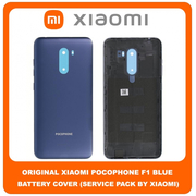 Original Γνήσιο Xiaomi Pocophone F1 (M1805E10A, POCO F1) Rear Back Battery Cover Πίσω Κάλυμμα Καπάκι Μπαταρίας Blue Μπλε (Service Pack By Xiaomi)