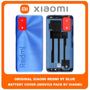 Original Γνήσιο Xiaomi Redmi 9T , Redmi9T (J19S, M2010J19SG, M2010J19SY) Rear Back Battery Cover Πίσω Κάλυμμα Καπάκι Μπαταρίας Blue Μπλε (Service Pack By Xiaomi)