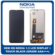OEM HQ Nokia 1.3 Nokia1.3 (TA-1216, TA-1205) IPS LCD Display Screen Assembly Οθόνη + Touch Screen Digitizer Μηχανισμός Αφής Black Μαύρο (Grade AAA+++)