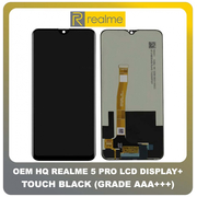 OEM HQ Realme 5 Pro , Realme5 Pro (RMX1971) IPS LCD Display Assembly Screen Οθόνη + Touch Screen DIgitizer Μηχανισμός Αφής Black Μαύρο (Grade AAA+++)