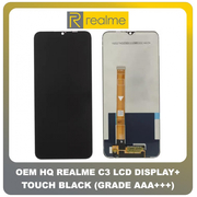 OEM HQ Realme C3 , Realme C 3 , RealmeC3 (RMX2027, RMX2020, RMX2021) IPS LCD Display Assembly Screen &Omicron;&theta;ό&nu;&eta; + Touch Screen DIgitizer &Mu;&eta;&chi;&alpha;&nu;&iota;&sigma;&mu;ό&sigmaf; &Alpha;&phi;ή&sigmaf; Black &Mu;&alpha;ύ&rho;&omicron; (Grade AAA+++)