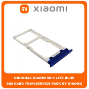 Original &Gamma;&nu;ή&sigma;&iota;&omicron; Xiaomi Mi 9 Lite Mi9 Lite (M1904F3BG) SIM Tray Cover Assy + Micro SD Tray Slot &Upsilon;&pi;&omicron;&delta;&omicron;&chi;έ&alpha;&sigmaf; &Beta;ά&sigma;&eta; &Theta;ή&kappa;&eta; &Kappa;ά&rho;&tau;&alpha;&sigmaf; SIM &Kappa;ά&lambda;&upsilon;&mu;&mu;&alpha; Blue &Mu;&pi;&lambda;&epsilon; (Service Pack By Xiaomi)