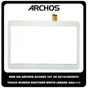 OEM HQ Archos Access 10.1 3G AC101AS3GV2 Touch Screen Digitizer Μηχανισμός Αφής White Άσπρο (Grade AAA+++)