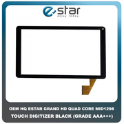 OEM HQ Tablet Estar Grand HD Quad Core MID1298 MID 1298 Touch Screen Digitizer Μηχανισμός Αφής Τζάμι Black Μαύρο (Grade AAA+++)