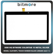 OEM HQ Bitmore Colortab 10 Metal Silver Model CLB10MTL Touch Screen Digitizer Μηχανισμός Αφής Black Μαύρο (Premium A+)