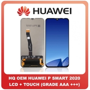 HQ OEM Huawei P Smart 2020, Psmart2020 (POT-LX1A) Lcd Screen Display Οθόνη + Touch Screen Digitizer Μηχανισμός Αφής Black (Grade AAA+++)