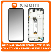 Γνήσια Original Xiaomi Redmi Note 10 5G Note10 5G (M2103K19G, M2103K19C) Poco M3 Pro 5G (M2103K19PG​) IPS LCD Display Assembly Screen Οθόνη + Touch Screen Digitizer Μηχανισμός Αφής Black Μαύρο 5600020K1900 (Service Pack By Xiaomi)