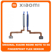 Γνήσια Original Xiaomi Redmi Note 10 5G (M2103K19G, M2103K19C) Fingerprint Flex Sensor Αισθητήρας Δακτυλικού Αποτυπώματος Silver Ασημί (Service Pack By Xiaomi)