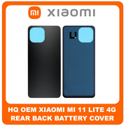 HQ OEM Συμβατό Για Xiaomi Mi 11 Lite 4G (M2101K9AG, M2101K9AI) Rear Back Battery Cover Πίσω Κάλυμμα Καπάκι Μπαταρίας Black Μαύρο (Grade AAA+++)