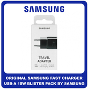 Γνήσια Original Samsung Travel Fast Charger 5V 2A USB-A 15W Φορτιστής Ταξιδιού EP-TA20EBE Black Μαύρο Blister (Blister Pack by Samsung)