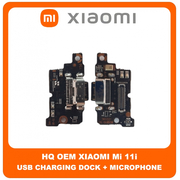 HQ OEM Συμβατό Για Xiaomi Mi 11i, Mi11i (M2012K11G) USB Type-C Charging Dock Connector Flex Sub Board, Καλωδιοταινία Υπό Πλακέτα Φόρτισης + Microphone Μικρόφωνο (Grade AAA+++)