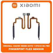 Γνήσια Original Poco M4 Pro 5G (21091116AG, MZB0BGVINI) Fingerprint Flex Sensor Αισθητήρας Δακτυλικού Αποτυπώματος Graphite Gray Μαύρο (Service Pack By Xiaomi)