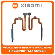 Γνήσια Original Poco M4 Pro (21091116AG, MZB0BGVINI) Fingerprint Flex Sensor Αισθητήρας Δακτυλικού Αποτυπώματος Twilight Blue Μπλε (Service Pack By Xiaomi)