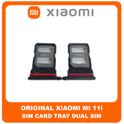 Γνήσια Original Xiaomi Mi 11i, Xiaomi Mi11i (M2012K11G) Sim Card Tray Dual Sim Υποδοχέας Θήκης Κάρτας Sim Cosmic Black Μαύρο 482000007S3W (Service Pack By Xiaomi)