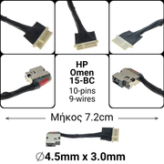 Dc Jack hp Omen 15-bc