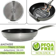 Τηγάνι hi-Titanium 24 ø