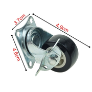 Ροδάκι με Στοπ Περιστρεφόμενο Ø38mm