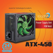 Τροφοδοτικό Loophole 450watt Πράσινο fan