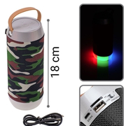 Led Bluetooth Ηχείο Camo Green