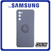 Θήκη Πλάτης - Back Cover, Silicone Σιλικόνη Finger Grip TPU Purple Μωβ for Samsung S20 FE/S20 FE 5G