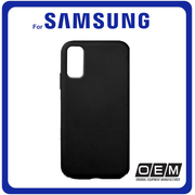 Θήκη Πλάτης - Back Cover, Silicone Σιλικόνη Matt TPU Black Μαύρο For Samsung S20