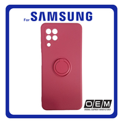 Θήκη Πλάτης - Back Cover, Silicone Σιλικόνη Finger Grip TPU Hawthorn Red Κόκκινο For Samsung A22 4G
