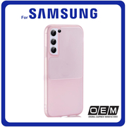 Θήκη Πλάτης - Back Cover, Silicone Σιλικόνη TPU Pink Ροζ For Samsung S21