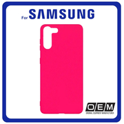 Θήκη Πλάτης - Back Cover, Silicone Σιλικόνη TPU Pink Ροζ For Samsung S21 Plus 5G