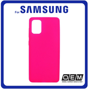 Θήκη Πλάτης - Back Cover, Silicone Σιλικόνη Solid TPU Pink Ροζ For Samsung A41