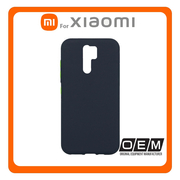 Θήκη Πλάτης - Back Cover, Silicone Σιλικόνη Solid TPU Navy Blue Μπλε For Xiaomi Redmi 9