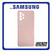 Θήκη Πλάτης - Back Cover, Silicone Σιλικόνη Matt TPU Pink Ροζ For Samsung A32 4G