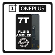 New Refurbished Oneplus 7T (HD1901, HD1903, HD1900, HD1907, HD1905) Fluid AMOLED LCD Display Screen Assembly Οθόνη + OEM Touch Screen Digitizer Μηχανισμός Αφής Frosted Silver Μαύρο