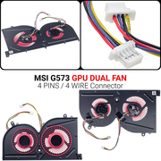 Ανεμιστηράκι msi Gs73 gpu Dual fan