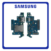 Γνήσια Original Samsung Galaxy A80 (SM-A805F, SM-A8050) USB Type-C Charging Dock Connector Flex Sub Board, Καλωδιοταινία Υπό Πλακέτα Φόρτισης + Microphone Μικρόφωνο + SIM Card Tray Reader Αναγνώστης Κάρτας SIM GH96-12542A (Service Pack By Samsung)