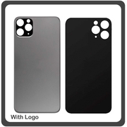 OEM HQ for Apple Iphone 11 Pro Max, Iphone11 Pro Max (A2218, A2161, A2220) Rear Back Battery Cover with Camera Big Hole Πίσω Κάλυμμα Πλάτη Καπάκι Μπαταρίας Black Μαύρο (Premium A+)