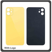 OEM HQ for Apple Iphone 11 , Iphone11 (A2221, A2111, A2223) Rear Back Battery Cover with Camera Big Hole Πίσω Κάλυμμα Πλάτη Καπάκι Μπαταρίας Yellow Κίτρινο (Premium A+)