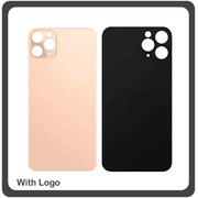 OEM HQ for Apple Iphone 11 Pro , Iphone11 Pro (A2215, A2160, A2217) Rear Back Battery Cover with Camera Big Hole Πίσω Κάλυμμα Πλάτη Καπάκι Μπαταρίας Gold Χρυσό (Premium A+)