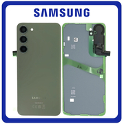 Γνήσια Original Samsung Galaxy S23+ 5G (SM-S916B, SM-S916B/DS) Rear Back Battery Cover Πίσω Κάλυμμα Καπάκι Πλάτη Μπαταρίας + Camera Lens Τζαμάκι Κάμερας Green Πράσινο GH82-30388C (Service Pack By Samsung)