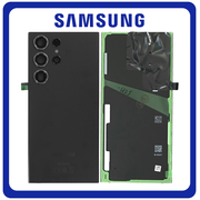&Gamma;&nu;ή&sigma;&iota;&alpha; Original Samsung Galaxy S23 Ultra 5G (SM-S918B, SM-S918B/DS) Rear Back Battery Cover &Pi;ί&sigma;&omega; &Kappa;ά&lambda;&upsilon;&mu;&mu;&alpha; &Kappa;&alpha;&pi;ά&kappa;&iota; &Pi;&lambda;ά&tau;&eta; &Mu;&pi;&alpha;&tau;&alpha;&rho;ί&alpha;&sigmaf; + Camera Lens &Tau;&zeta;&alpha;&mu;ά&kappa;&iota; &Kappa;ά&mu;&epsilon;&rho;&alpha;&sigmaf; Phantom Black &Mu;&alpha;ύ&rho;&omicron; GH82-30400A (Service Pack By Samsung)