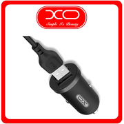 XO Φορτιστής Αυτοκινήτου Μαύρος Συνολικής Έντασης 2.1A Γρήγορης Φόρτισης με μία Θύρα USB μαζί με Καλώδιο Lightning TZO8-LIGHT