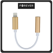 Forever Αντάπτορας-Μετατροπέας Lightning Male Σε 3.5mm Female Gold Χρυσό