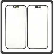 HQ OEM Συμβατό Με Apple iPhone 14 Pro (A2890, A2650, A2889) Premium Aftermarket Front Glass For Refurbished Μπροστινό Τζαμάκι Για Ανακατασκευή Black Μαύρο (Premium A+​)