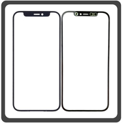 HQ OEM Συμβατό Με Apple iPhone 12 (A2403, A2172) / iPhone 12 Pro (A2407, A2341) Premium Aftermarket Front Glass For Refurbished Μπροστινό Τζαμάκι Για Ανακατασκευή + Frame Πλαίσιο Black Μαύρο (Premium A+​)