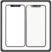 HQ OEM Συμβατό Με Apple iPhone XS Max, iPhone XSMax (A1921, A2101) Premium Aftermarket Front Glass For Refurbished Μπροστινό Τζαμάκι Για Ανακατασκευή + Frame Πλαίσιο Black Μαύρο (Premium A+​)