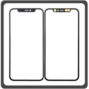 Γνήσια Original Apple iPhone 11 Pro, iPhone 11Pro (A2215, A2160, A2217, iPhone12,3) Aftermarket Front Glass For Refurbished Μπροστινό Τζαμάκι Για Ανακατασκευή + Frame Πλαίσιο Black Μαύρο