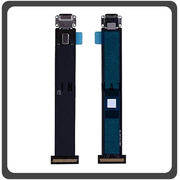 HQ OEM Συμβατό Με Apple iPad Pro 12.9 (2015) (A1584, A1652, iPad6,7, iPad6,8) Charging Dock Connector Lightning Flex Καλωδιοταινία Κονέκτορας Φόρτισης Black Μαύρο (Premium A+​)