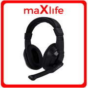 Maxlife MXHH-01 Over Ear Gaming Headset Με Σύνδεση 2x3.5mm 1,5m