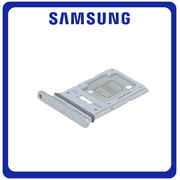 Γνήσια Original Samsung Galaxy A54 (SM-A546V, SM-A546U) SIM Card Tray + Micro SD Tray Slot Υποδοχέας Βάση Θήκη Κάρτας SIM White Άσπρο GH98-48072B (Service Pack By Samsung)