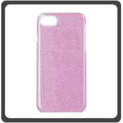 Θήκη Πλάτης - Back Cover, Silicone Σιλικόνη Glitter Pink Ροζ Glitter 3in1 For iPhone 7/8/SE 2020/SE 2022